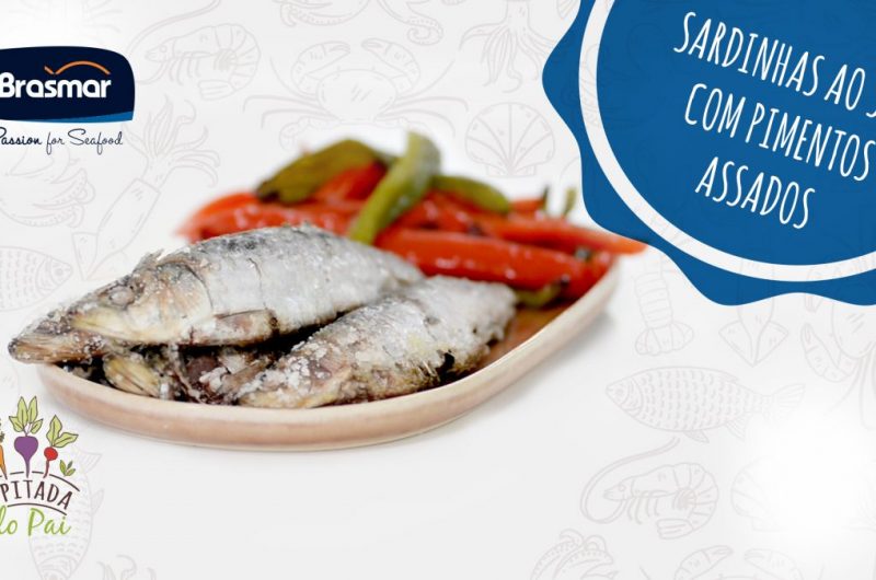 sardinhas ao sal com pimentos assados