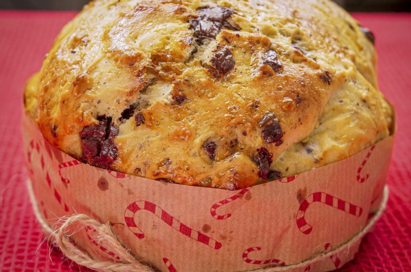 panetone caseiro de chocolate