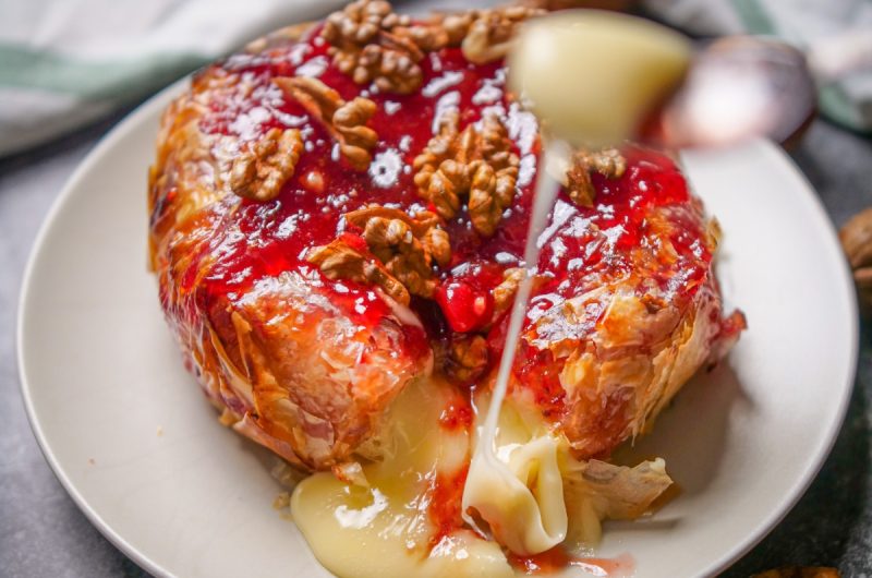 queijo assado massa filo