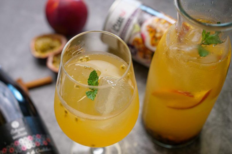 sangria de maracujá caseira