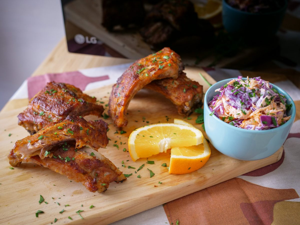 entrecosto suculento no forno