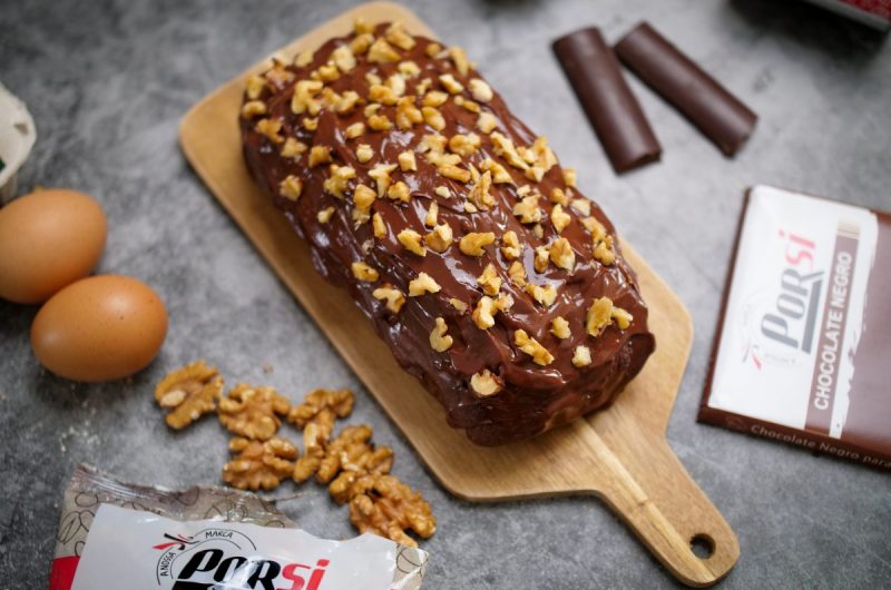 bolo de courgete e chocolate