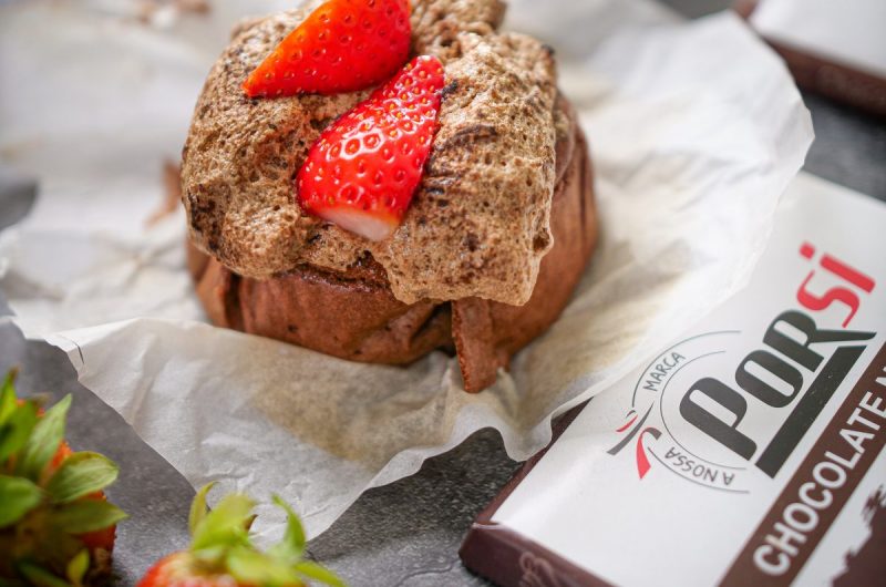 bolo de chocolate merengado