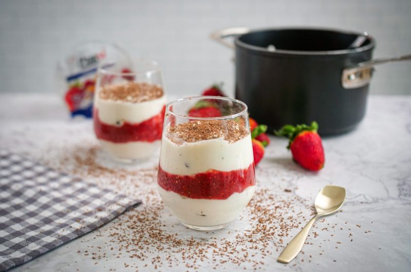 mousse de morango