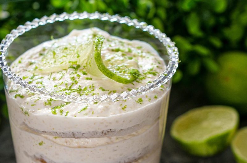 mousse de lima saudável