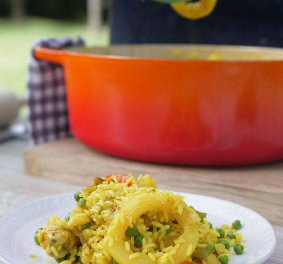 Receitas económicas: arroz à valenciana
