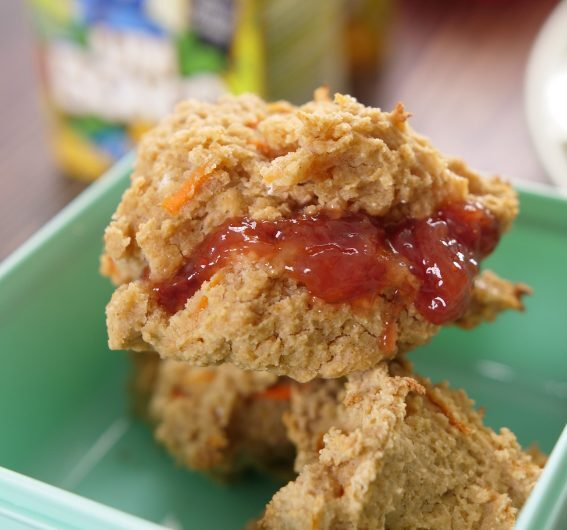scones de cenoura e aveia