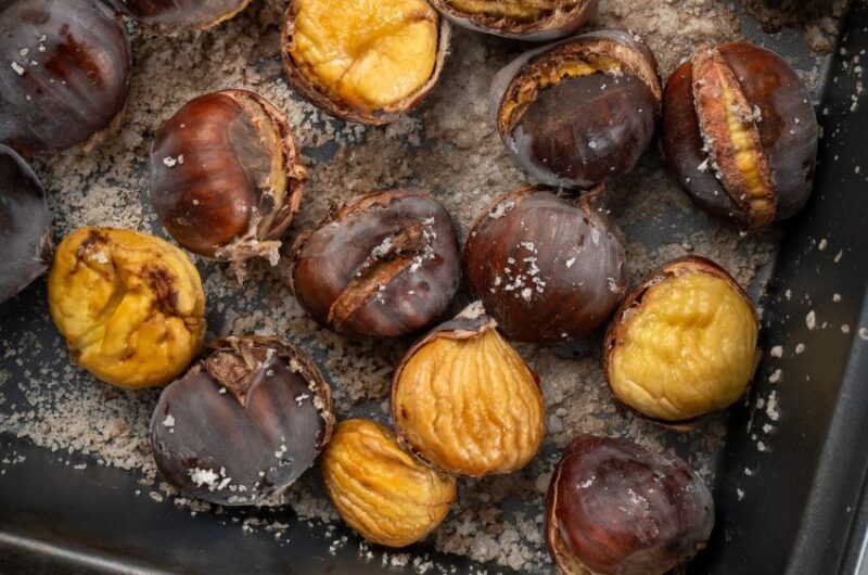 castanhas na airfryer