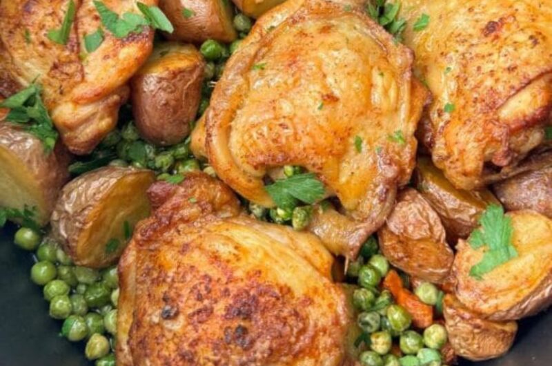 coxas de frango com legumes na airfryer