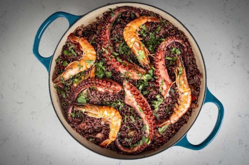 arroz de polvo e camarão