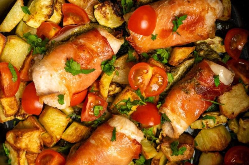 bifes com pesto na airfryer